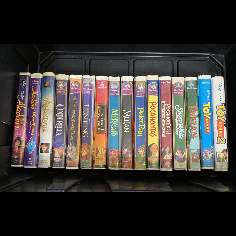 Original VCR Disney movies collectibles
